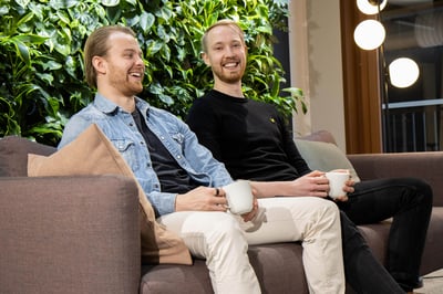 Nuoret yrittäjät Juuso Tiitola ja Olli Järvi päätyivät tekemään exitin eli yrityskaupat vain puolenvuoden Hautomovalmennuksen jälkeen